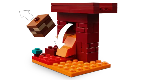 Конструктор LEGO Minecraft 21266 Битва за Нижнюю лаву