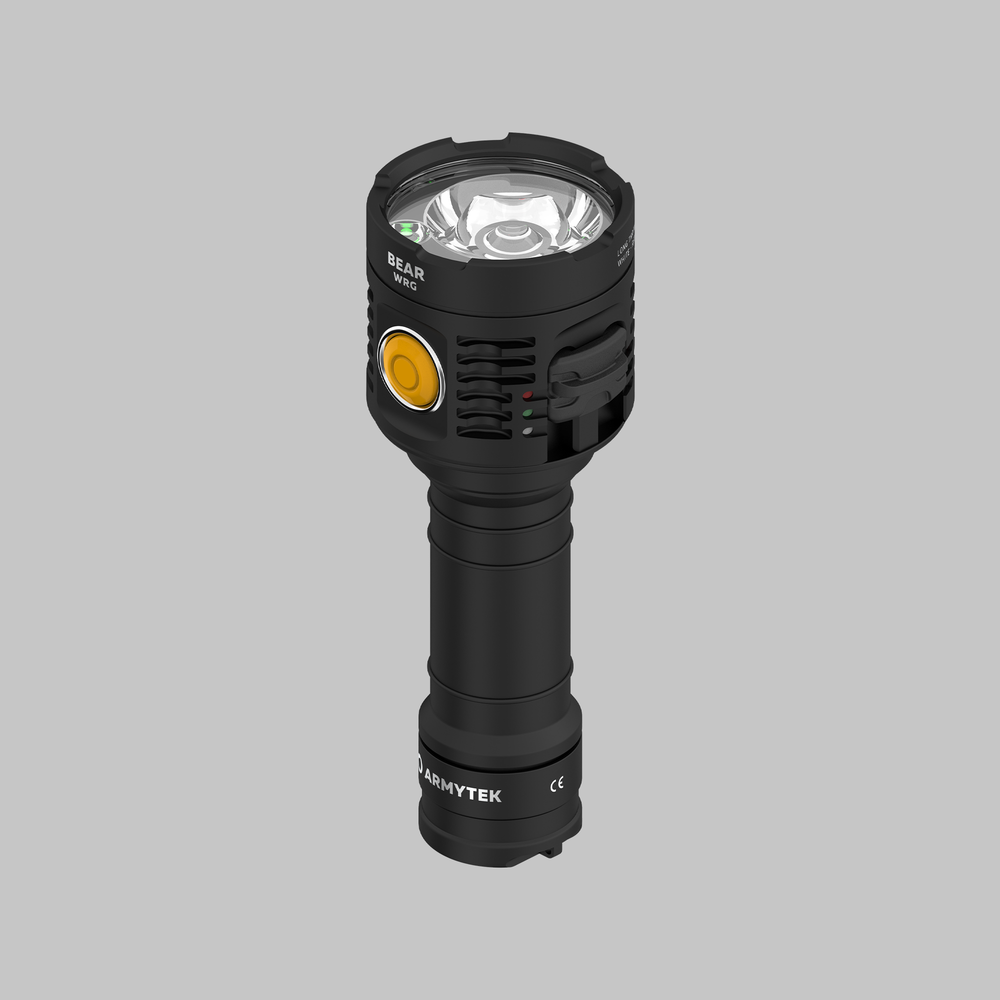 Фонарь Armytek Bear WRG, Белый, красный, зеленый, 1500 лм, 130 лм, 180 лм, силиконовый конус, 1x2170
