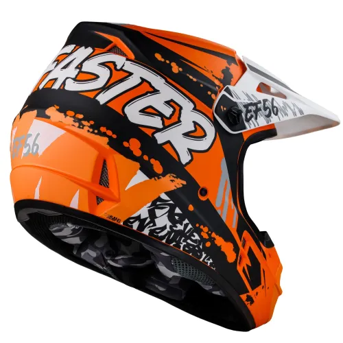 Купить Мотошлем Кроссовый Starks EF56 Base MX / Матовый / Черно-оранжевый