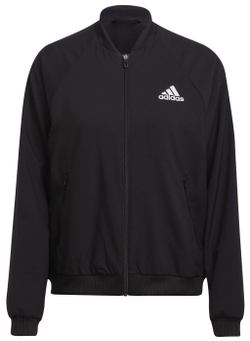 Женская Кофта теннисная Adidas W Woven Jacket - black/white