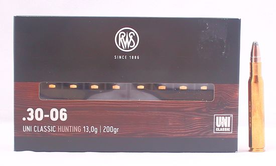 Патрон нарезной RWS кал. 30-06  UNI Classic 13 гр. 200 grn.