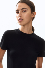 Футболка из вискозы в рубчик - H&M
