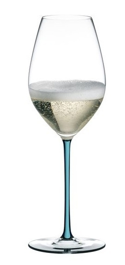 Fatto a Mano - Фужер Champagne Wine Glass 445 мл хрустальное стекло с бирюзовой ножкой (stemglass)