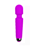 Мощный перезаряжаемый силиконовый массажер Super Powerful Massage Wand (фиолетовый) (Цвет: фиолетовый)