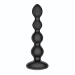 Черная анальная виброёлочка Nexus Tornado Beaded Probe с функцией вращения (Цвет: черный)
