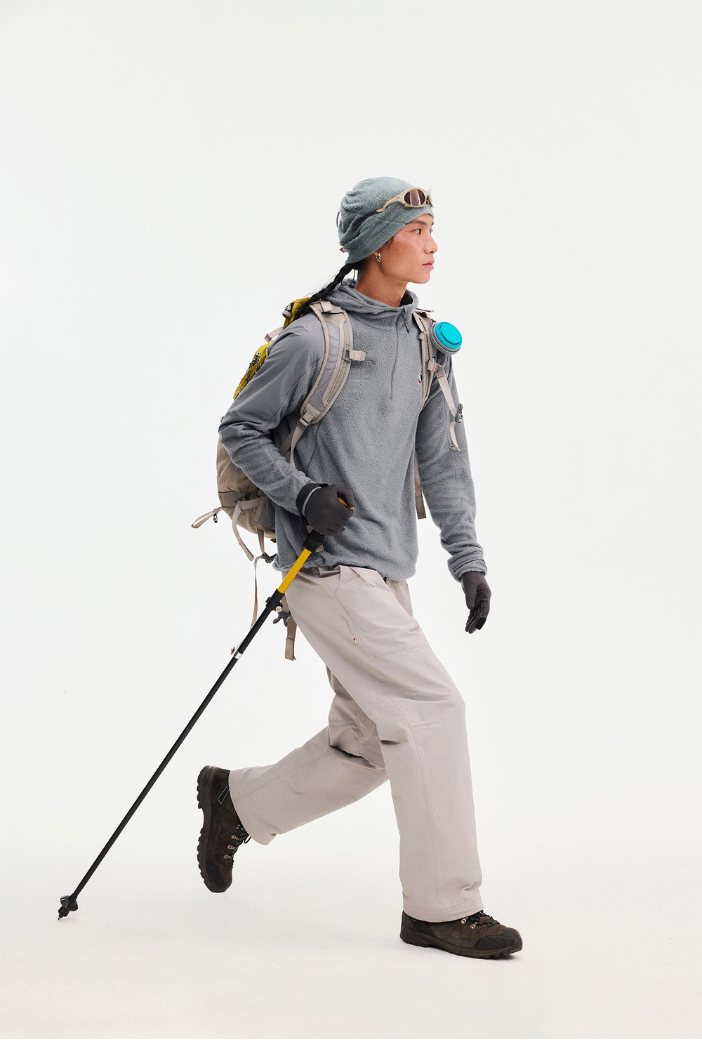 Худи Nothomme Monterest Primaloft Half-Zip серый