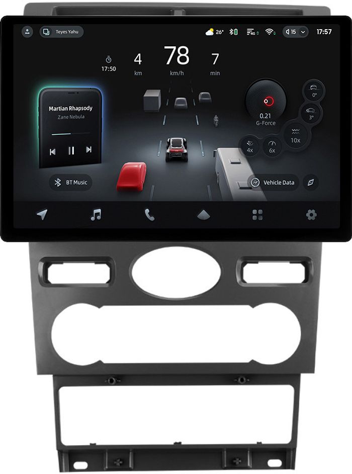 Магнитола для Ford Mondeo 3 2000-2006 (климат) - Teyes CC4-PRO монитор 13" 2K QLED на Android 13, Быстрейшая, Snapdragon 778G, ИИ, CarPlay, DSP, 4G SIM-слот
