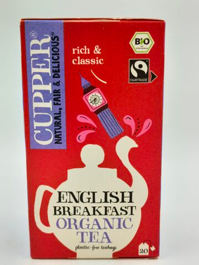 Чай черный Cupper English Breakfast tea 20 пакетиков, 50 г (из Финляндии)