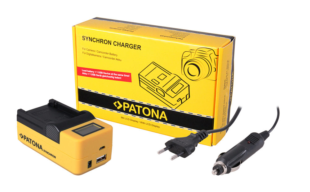 Зарядное устройство Patona Synchron USB для аккумулятора Sony FV100