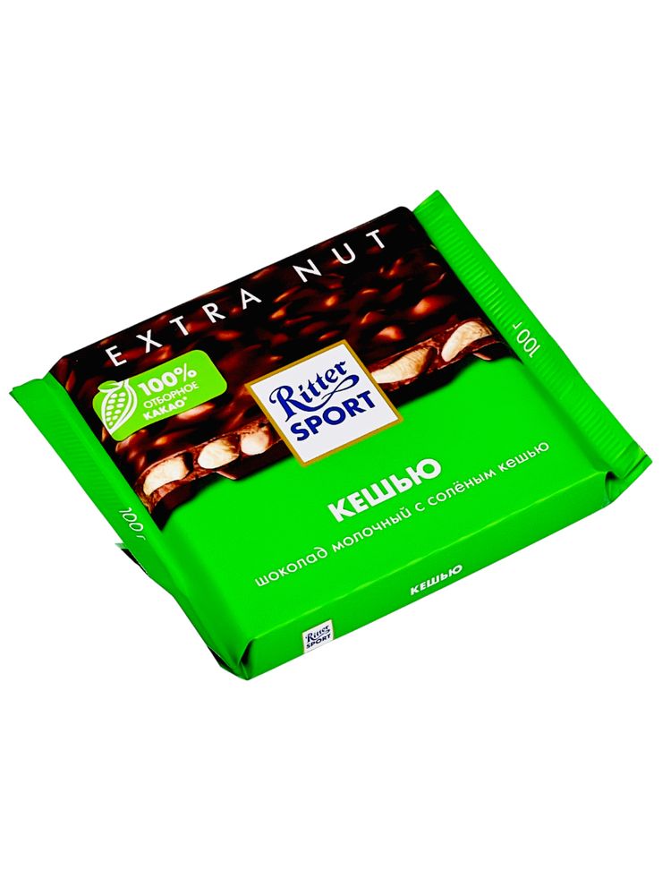 Шоколад молочный Ritter Sport Кешью 100 г x 4 шт