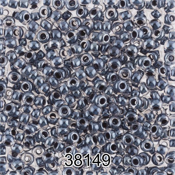 Бисер Preciosa 10/0 (2.3 мм), 500 г, 38149 (Ф242) т.серый