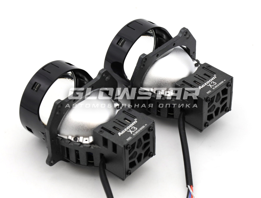 Билед модули Aozoom X3 2025 3.0 дюйма, 2 чипа, 5500K, 12V, 70W/79W, крепление 3R (комплект, 2шт)