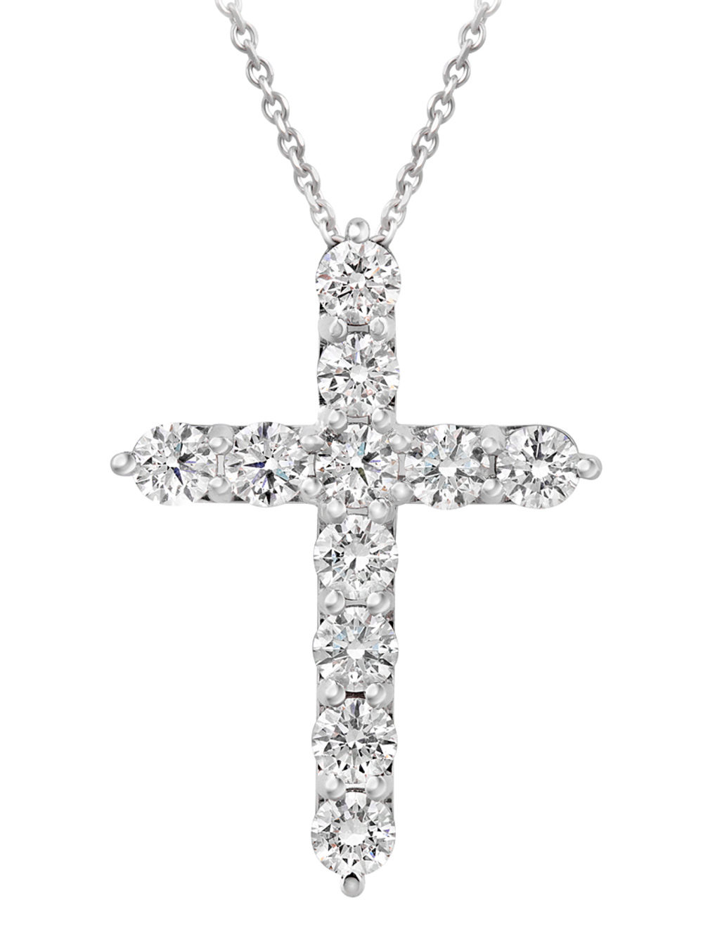 Колье-крест с бриллиантами массой 1.7ct