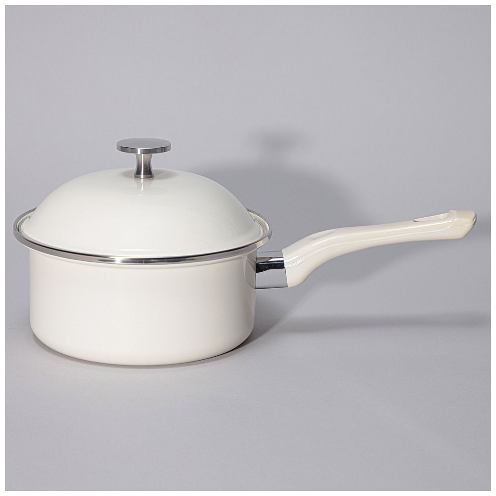 КОВШ AGNESS ЭМАЛИРОВАННЫЙ С ЭМАЛИРВОАННОЙ КРЫШКОЙ СЕРИЯ "CHARM", 1,5Л, 18Х8СМ