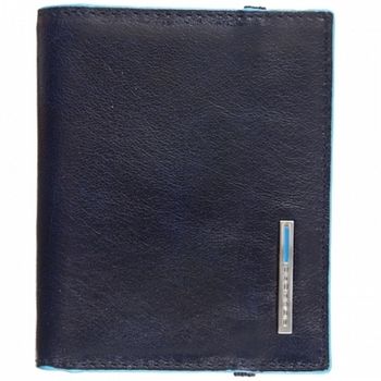 Чехол для кредитных карт Piquadro Blue Square темно-синий телячья кожа (PP1395B2/BLU2)