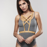 Коричневая упряжь MAZE Cross Cleavage Harness (Цвет: коричневый)