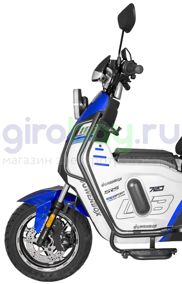 Электроскутер WENBOX U7 2000W (60V/52Ah) - Синий, АКБ LiFePO4 фото №8