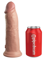 Телесный фаллоимитатор 8  Silicone Dual Density Cock - 22,8 см.