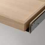 Полка выдвижная IKEA KOMPLEMENT (КОМПЛЕМЕНТ), Белый морёный дуб, 75x58 см