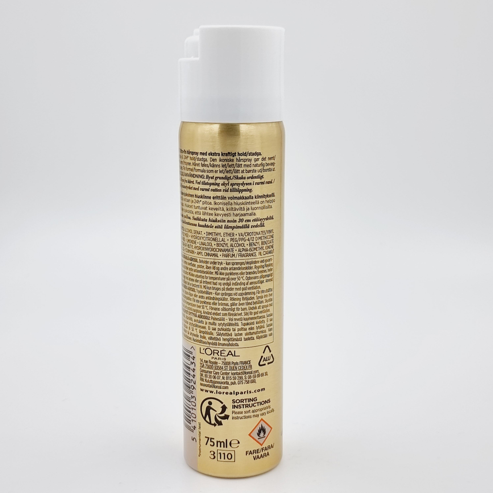 Лак для волос L'ORAL Elnett Extra Strong с витамином B5, 75 мл (Франция)