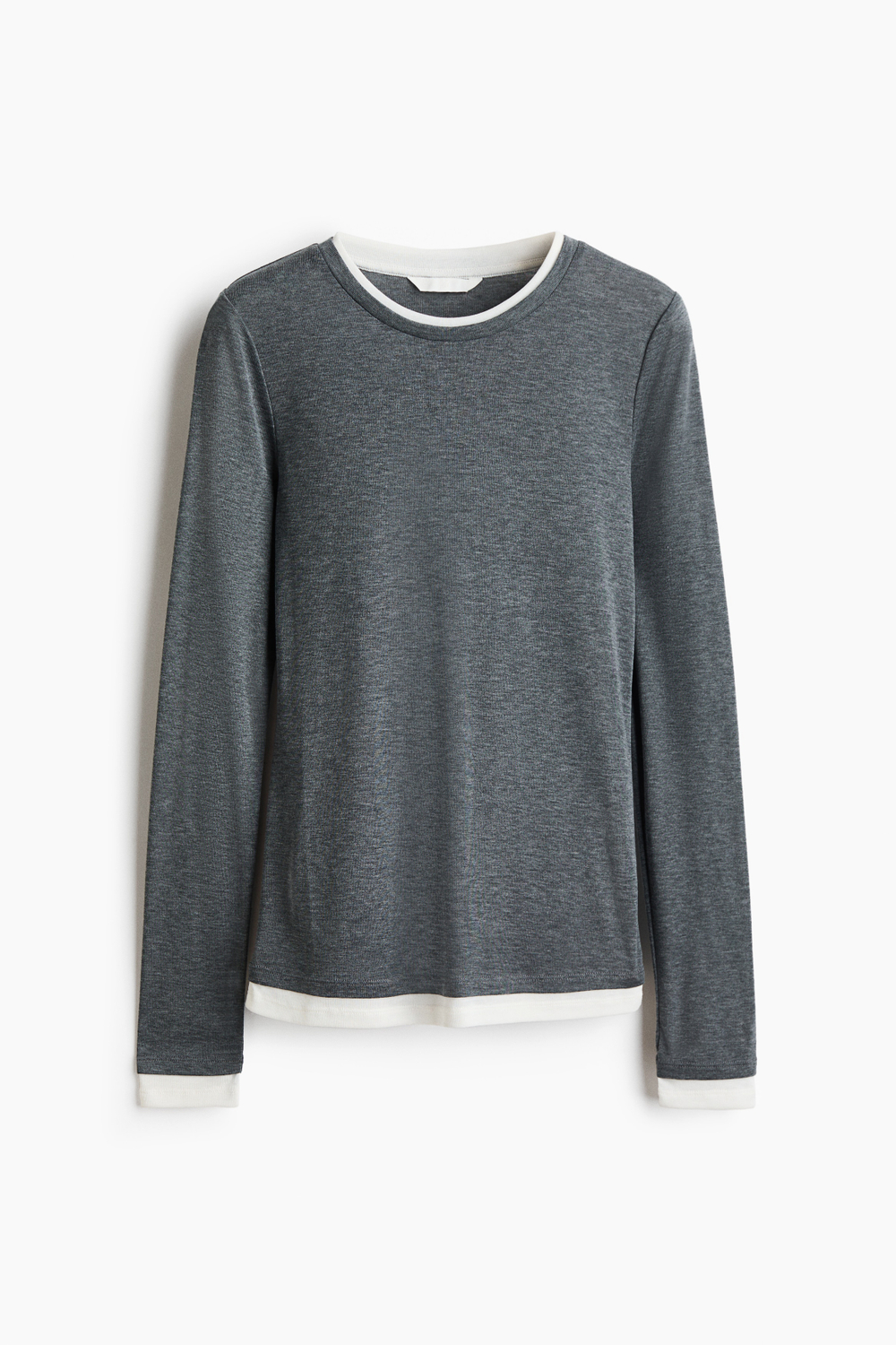 Тонкий трикотажный топ с многослойным видом - H&M