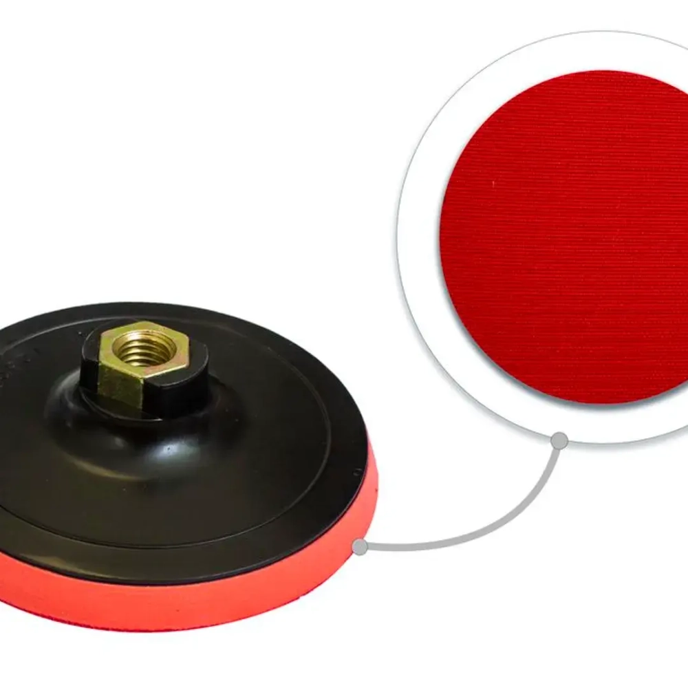 Тарелка опорная с Velcro фиксацией для УШМ (125мм, М14 под ключ) RockForce##Rock FORCE RF-PSD125E