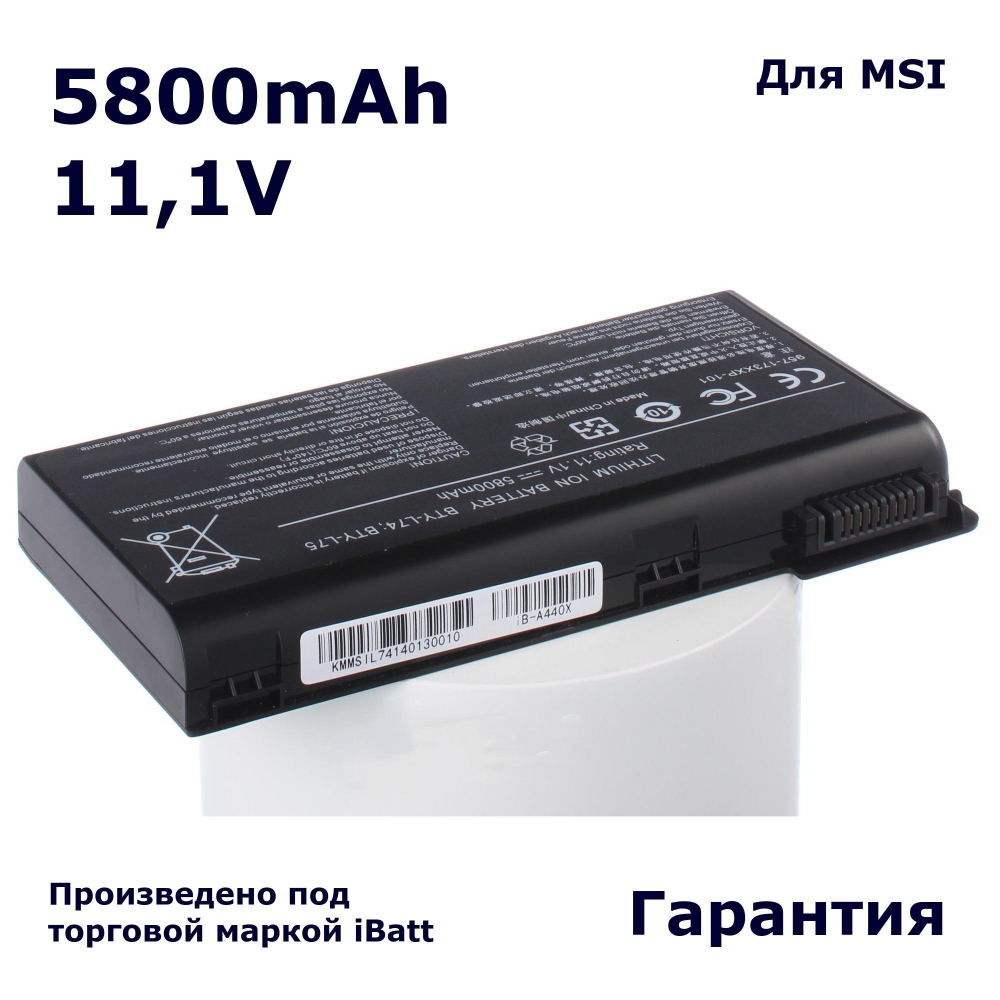 Аккумулятор iBatt 5800mAh, для CX500 CX620 CX600 CR500 CX623 A6200 CR630 CX700 MS-1682 CR643 A6205 MS-1681 CR600 CR620 CR610 MS-1683 CX500DX CR700 CX620MX GE700 A7200 CX705 CX720 CR643-013X CX605