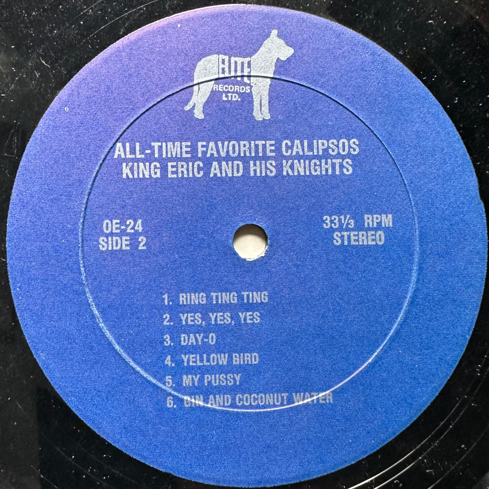 King Eric And His Knights - All Time Favourites Calipsos (Багамы 1966г.)