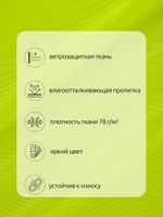 Оксфорд 200D PU1000 78 г/м², 150 см / 5 метров, ОКС.TBY200D.F229.5, F229 неон лимон