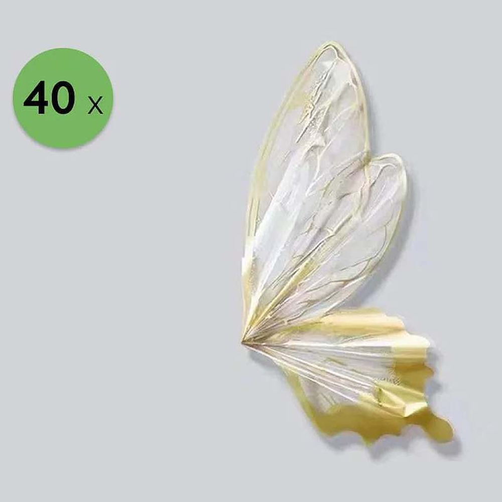 ЛИСТ "Бабочка" 58*58/40шт ЗОЛОТО