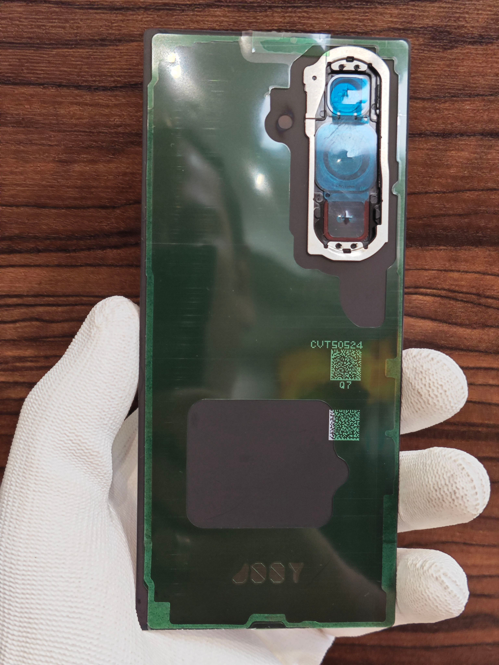 Задняя крышка ПРЕМИУМ для Samsung Z Fold 7 F966B ( заднее стекло ) Цвет: Синий / Blue Shadow