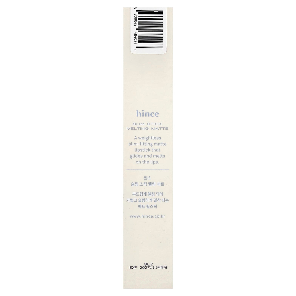 Hince, Slim Stick Melting Matte, матовый стик, SM002 New Drawing, 1,6 г (0,05 унции)