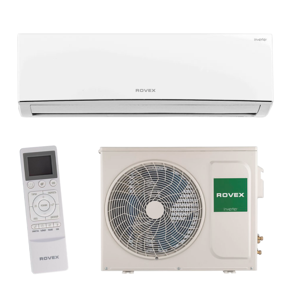 Сплит система Rovex RS-09CBS4 инвертор Кондиционер Rovex MEGAPOLIS INVERTOR WI-FI Супер тихий ( (30 кв. м)