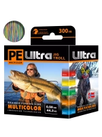 Плетеный шнур рыболовный MULTICOLOR JIG TROLL 0,60mm