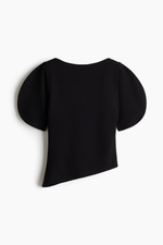 Асимметричный топ с пышными рукавами - H&M