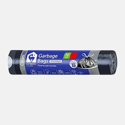 Пакеты для мусора с затяжками Lomberta 10шт*120л