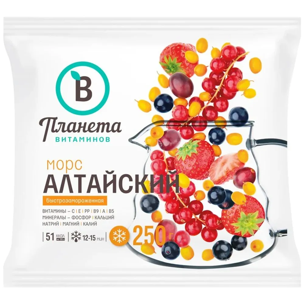 Морс Алтайский Планета Витаминов зам.250гр