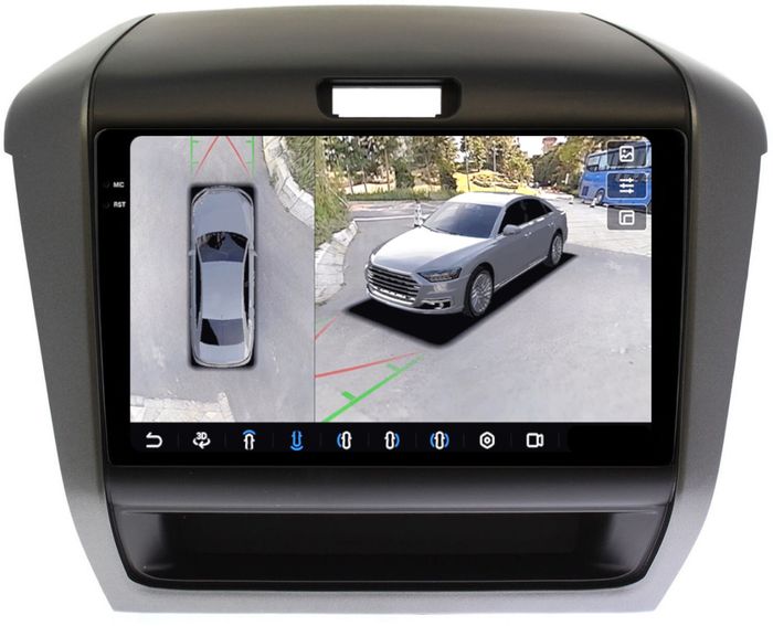 Магнитола для Honda Freed 2 2016-2023 - FarCar BX9-360-9518 монитор 9.5" 2K QLED на Android 13, Быстрая, CarPlay, 4G SIM-слот, 4 камеры в комплекте