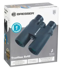 Бинокль Bresser TrueView 8x42 WP упаковка, вид сбоку