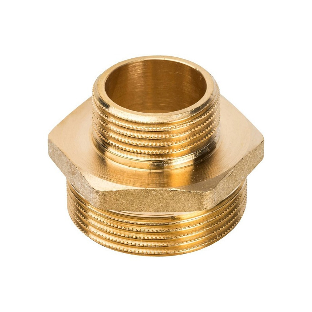 Ниппель редукционный STOUT SFT 0003 - 1"1/2 x 1" (для стальных труб, латунь без покрытия)