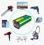 Инвертор 12V-220V 8000W/4000W чистый синус пульт управл. зеленый Lvyuan