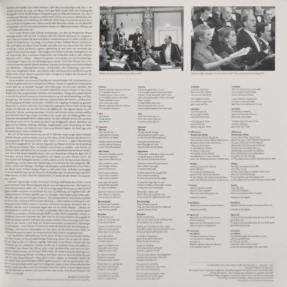 Nikolaus Harnoncourt / Mozart: Requiem (2LP)