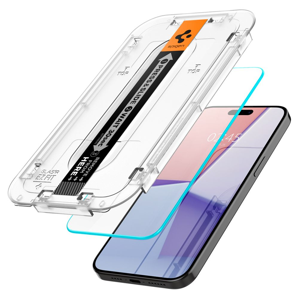 Защитное стекло Spigen Glas.tR EZ Fit 2 шт. для iPhone 15 Pro Max Clear