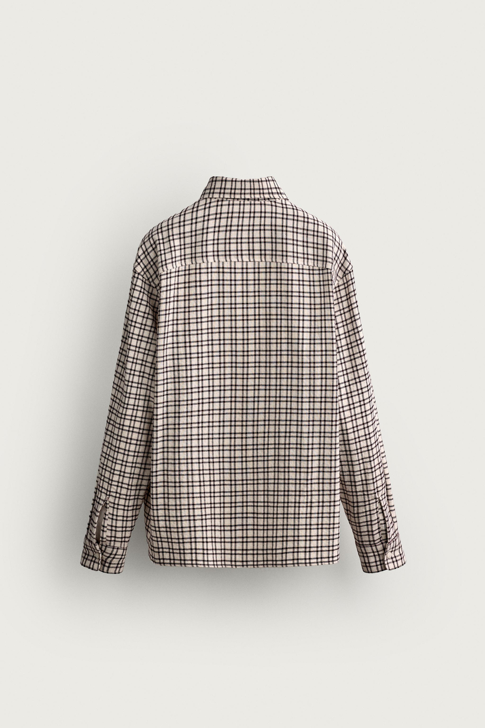 РУБАШКА С ФАКТУРНОЙ КЛЕТКОЙ — ZARA