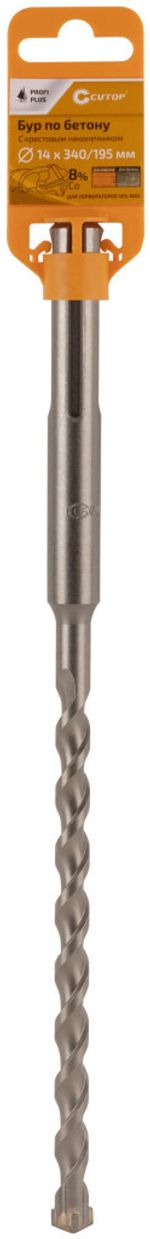 42-14340 Бур по бетону CUTOP Profi Plus, SDS-Max с крестовым наконечником 14x340 мм