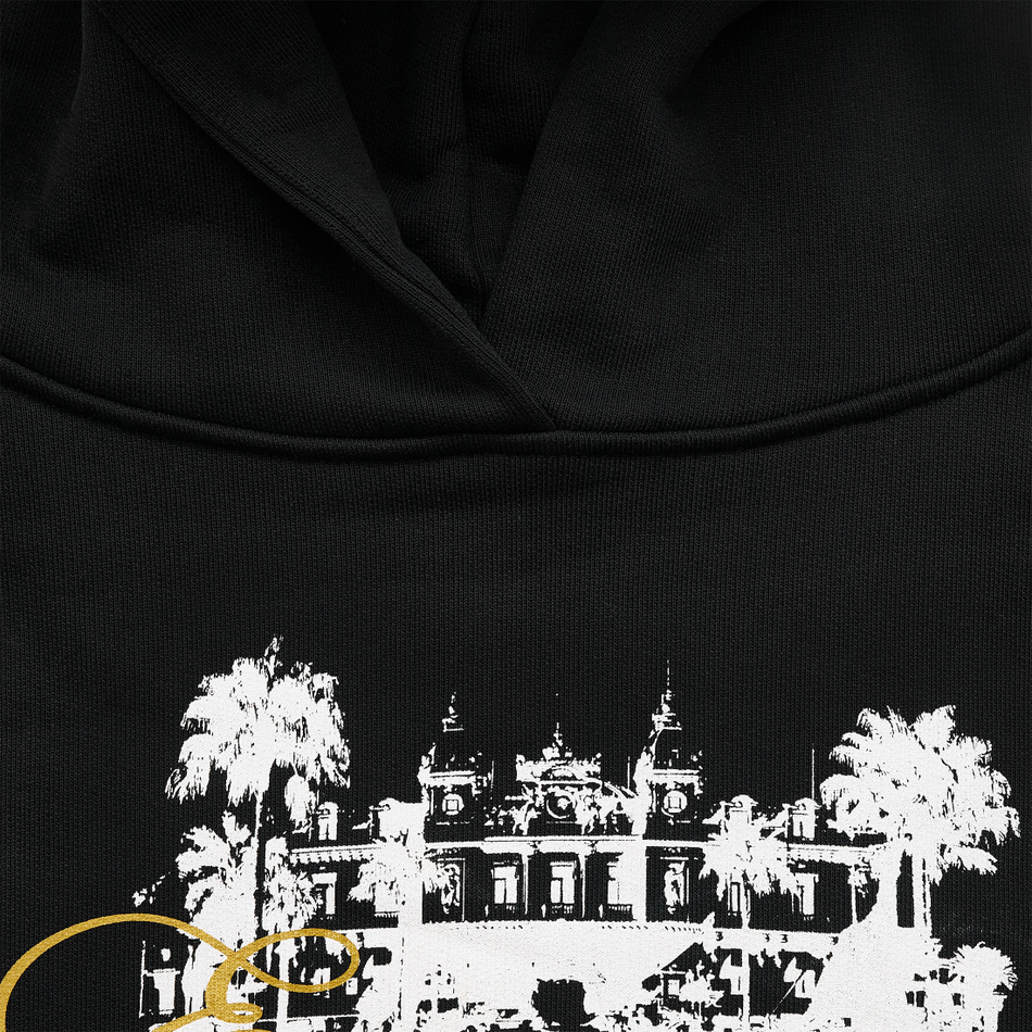 CASINO CROPPED HOODIE OVERSIZED
