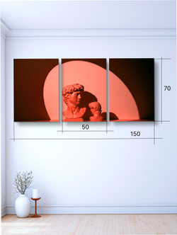 Картина Золотое будущее модульная 50x70см 3шт.
