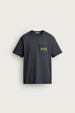 ФУТБОЛКА С КАРМАНОМ И ВЫШИВКОЙ — ZARA