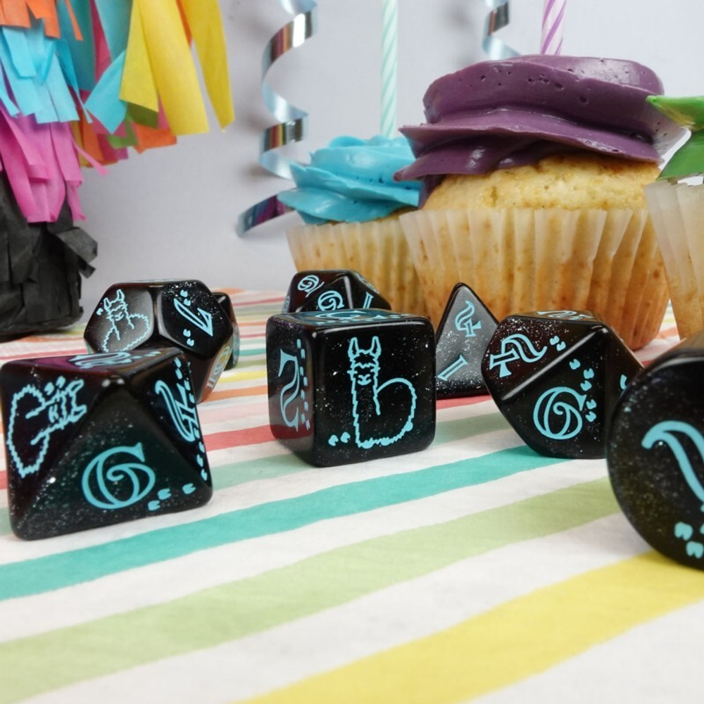 Набор кубиков Q WORKSHOP 20 years: Llama Dice Set