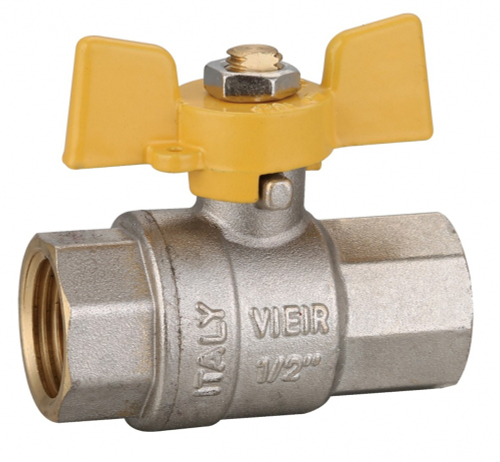 Газовый кран  1/2 Г/Г  (бабочка)  ViEiR (112/14шт)